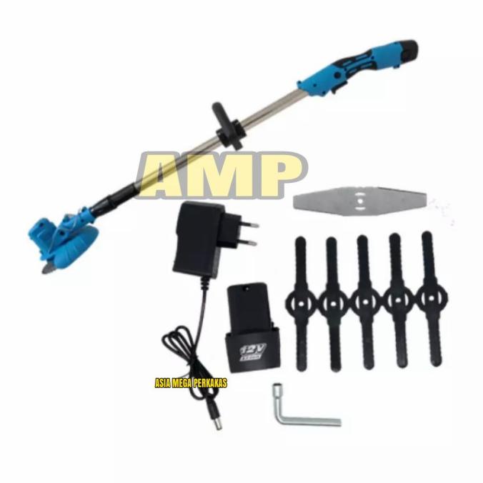 Mesin potong rumput batrai - cordless grass trimer barang laris
