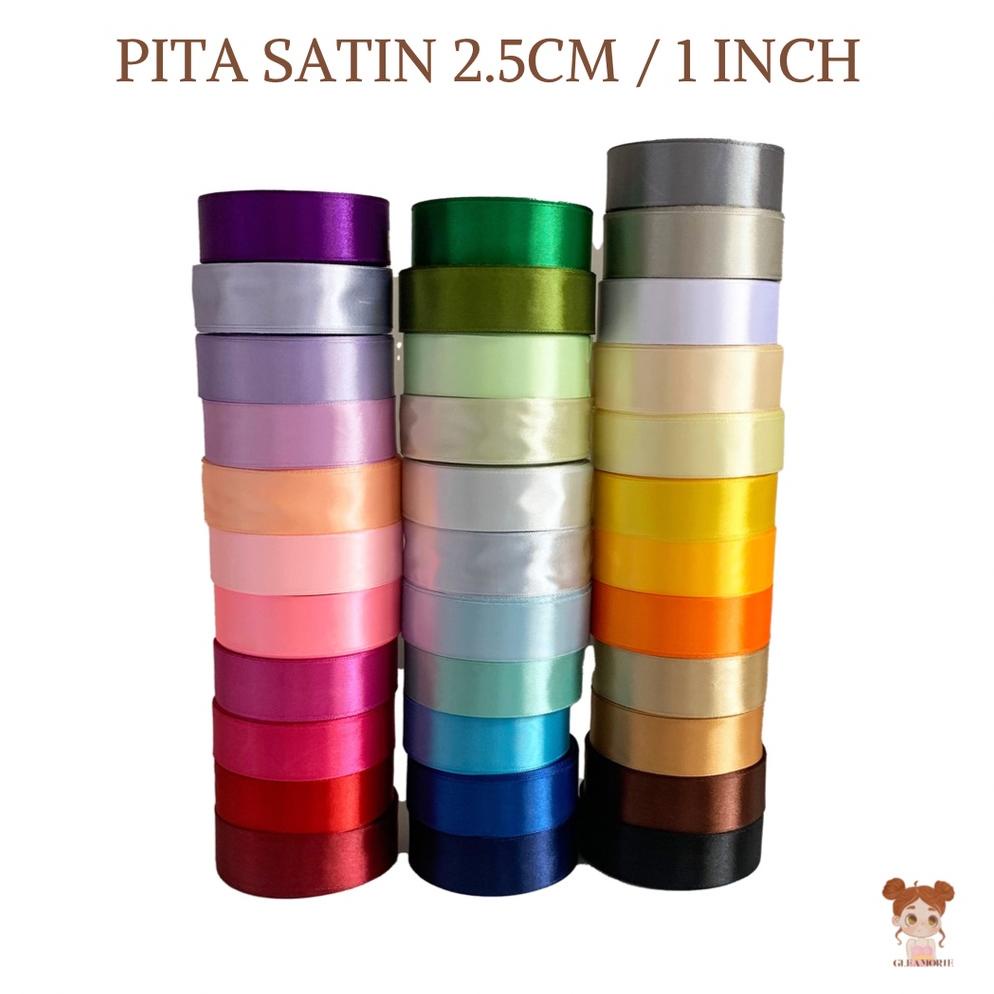 

ㅶ pita satin 2.5 cm / 1 inch per roll 20 yard 18,5 meter ㊮