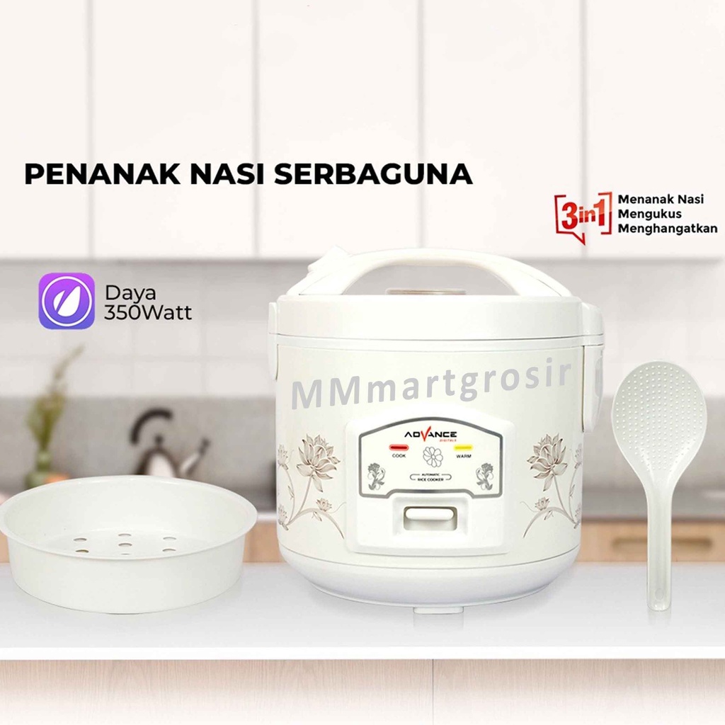 Advance Rice Cooker A12 / Penanak Nasi / Magic Com 1.2 Liter / Anti Lengket