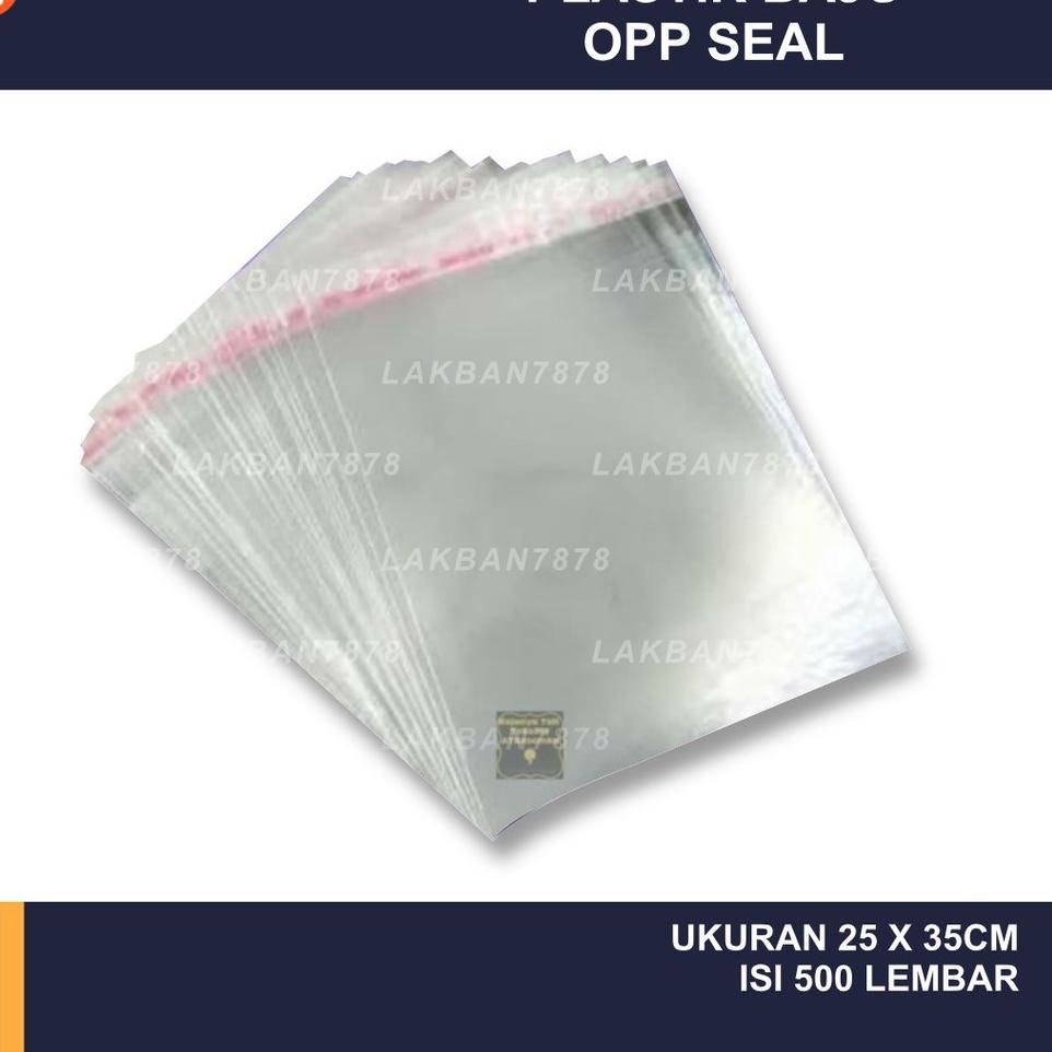 Plastik Baju OPP 25x35 500 lembar Lem / Seal uk 25x35 25x37
