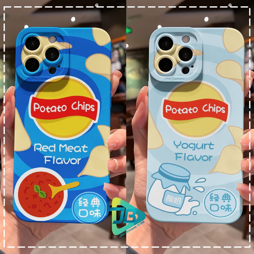 CUSTOM CASE SOFTCASE SILIKON PROCAMERA POTATO CHIPS CUSTOM OPPO REALME VIVO XIAOMI SAMSUNG INFINIX IPHONE FOR ALL TYPE JB6229