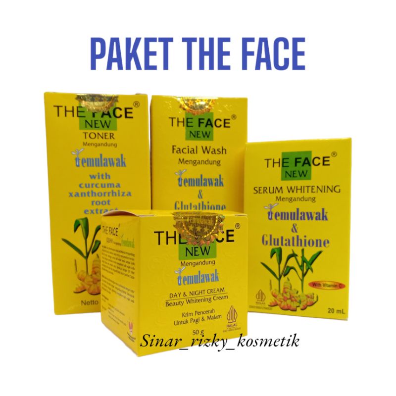 PAKET TEMULAWAK THE FACE 5IN1 ORIGINAL BPOM FACIAL WASH