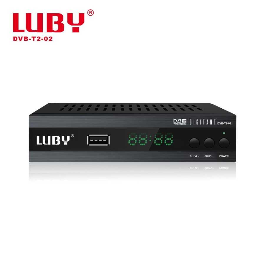 Set Top Box Luby DVB-T2-02 Full HD 1080p SNI STB TV Digital Receiver setelbok tv box Luby Set Top Box DVB-T2-02