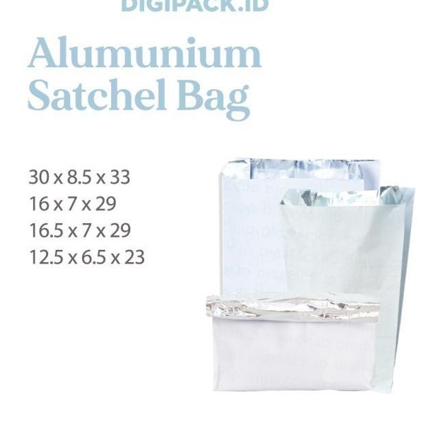 

[Digipack] Aluminium Satchel Bag 16 x 7 x 29 | Kantong Frozen Food