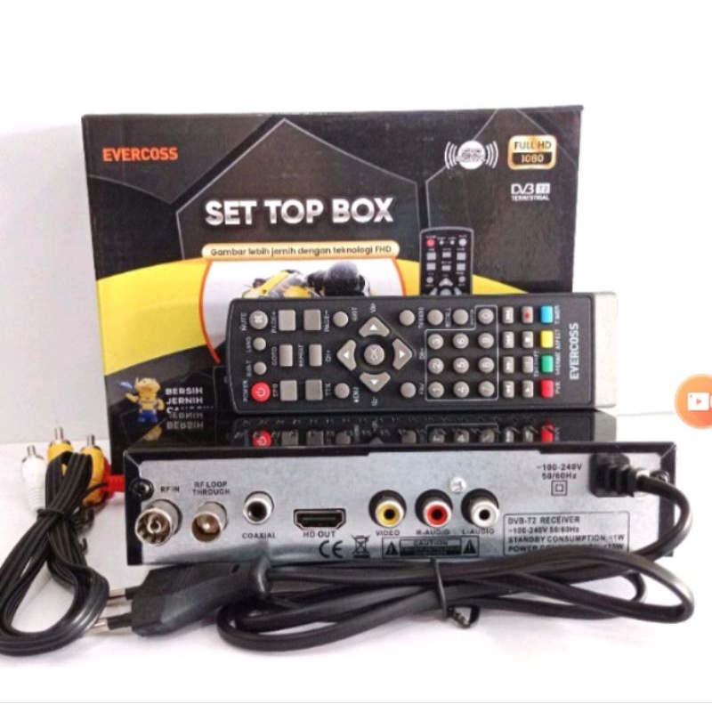 Set Top Box Digital STB DVB T2 Evercoss