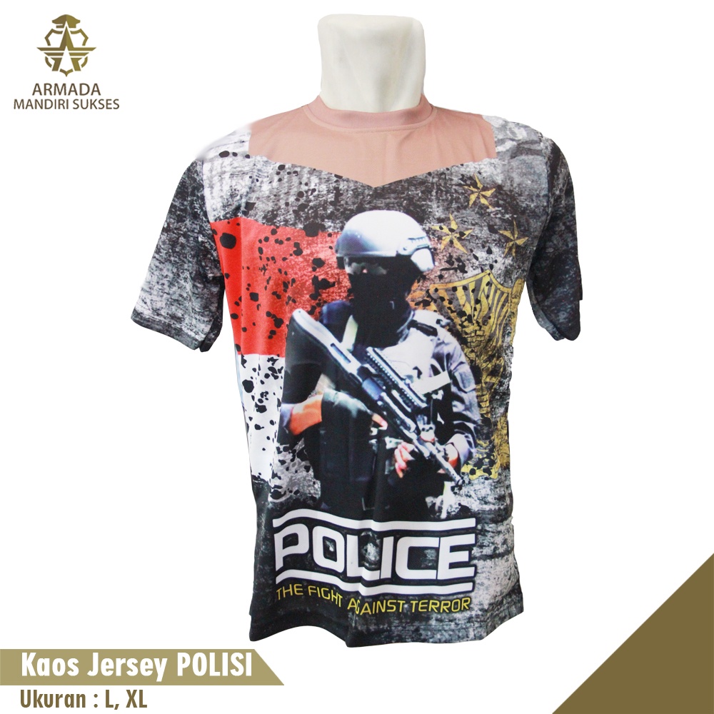 Kaos Jersey Police - Jersey Police Full Printing