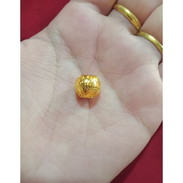 Liontin Boba lapis emas 24k