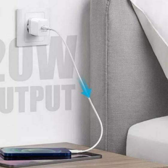 Anker PD Fast Charger 20W PowerPort III Nano PIQ 3.0 iPhone 12 iPad - 20W - A2631