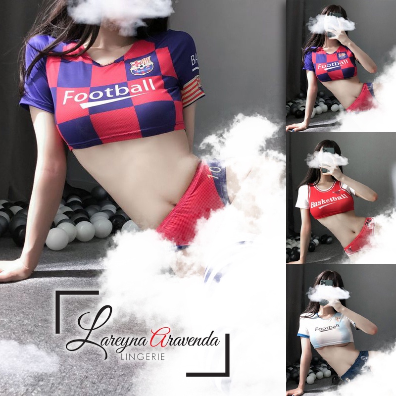 Lareyna Aravenda Set Lingerie + CD Jumbo Fit M/L/XL/XXL Model Costume Supporter Sports Club LG537