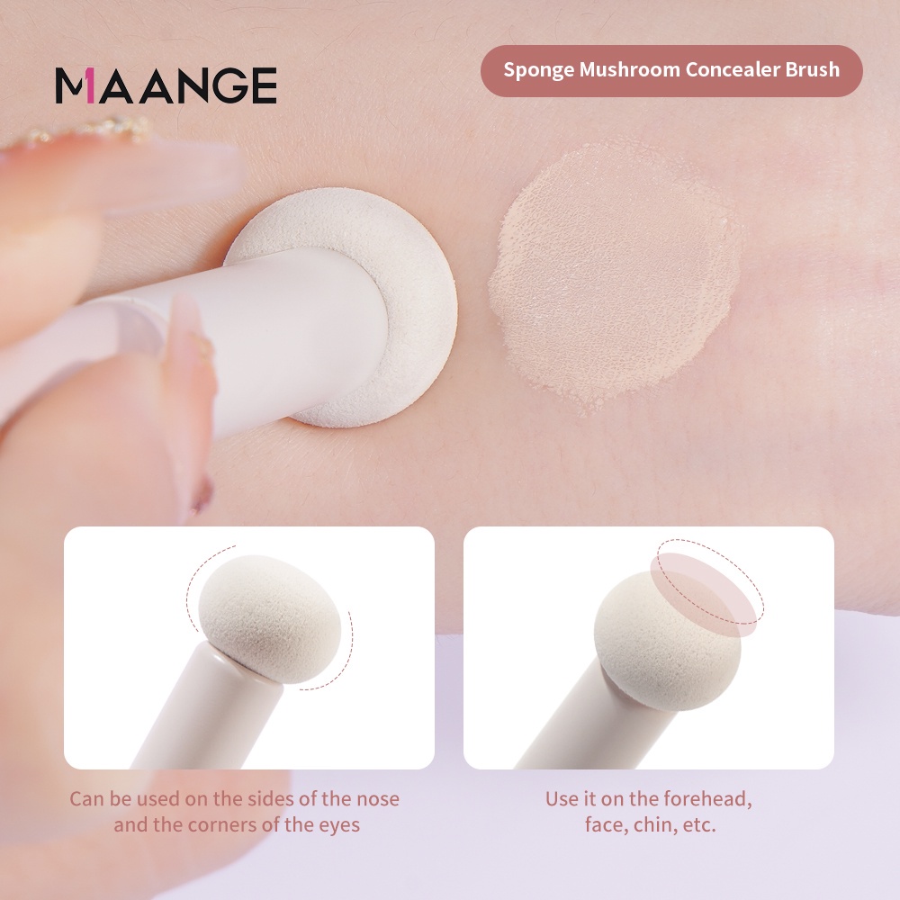 MAANGE Brush Spons Untuk Concealer Brush Makeup Bentuk Bulat Untuk Bibir 51285