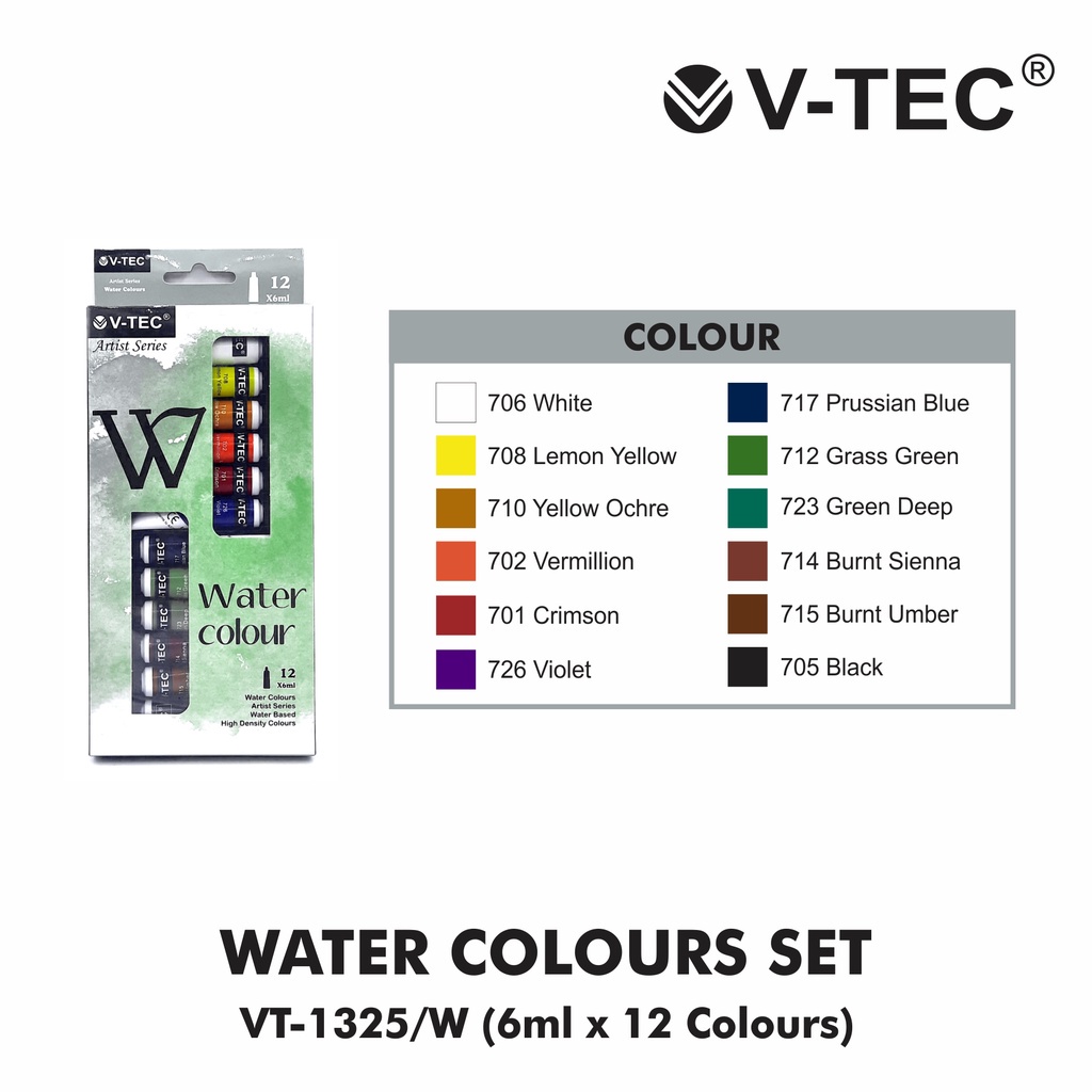 

Cat Air V-TEC Water Colour 12 warna VT-1325/W 1325