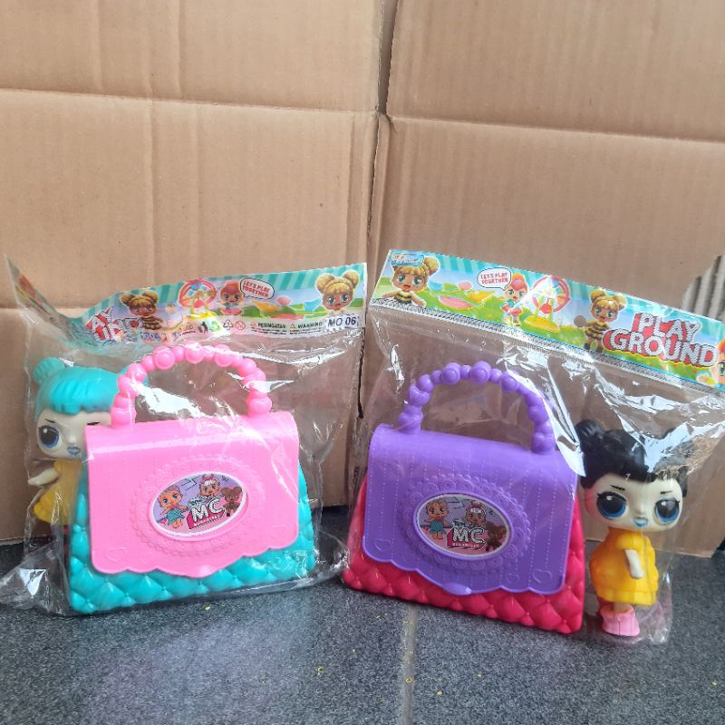 MAINAN ANAK TAS MINI PLUS BONEKA LOL | MAINAN ANAK PEREMPUAN BONEKA PLUS TAS FUN AND SURPRISES LOL