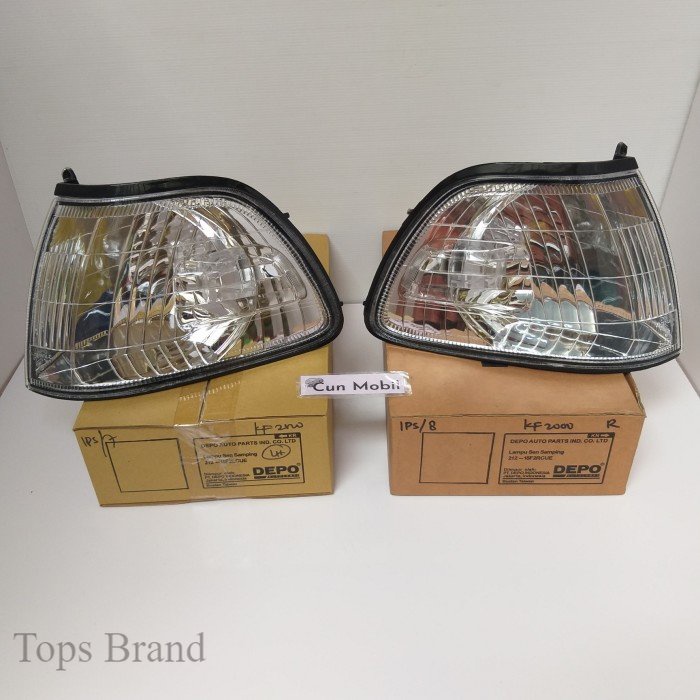 Topsbrand Lampu sen depan Kijang Kapsul 2000-2002 EFI LGX kanan kiri merk DEPO -sen sein lampu sein 
