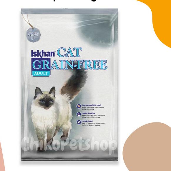 [REPACK] ADULT ISKHAN Grain Free Cat Food Kemasan 1 Kg