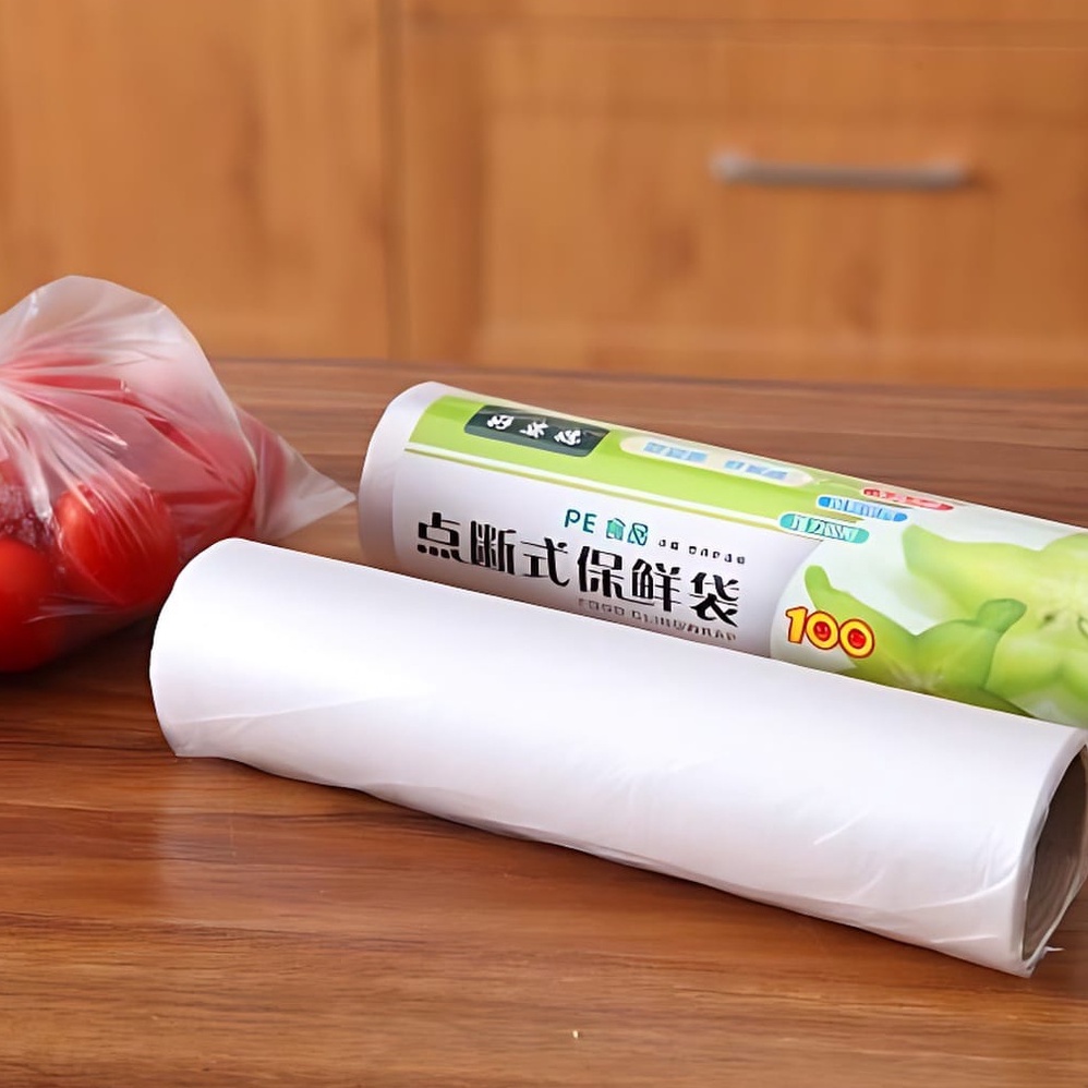 kantong plastik gulung / kantong plastik untuk buah sayur fotocopy / plastik roll supermaket serbaguna / food clingwrap