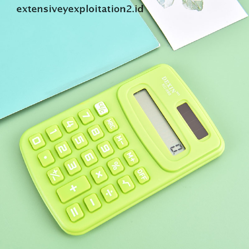 Kalkulator Mini 8 Digit Display Ukuran Saku Untuk Rumah / Sekolah / Kantor