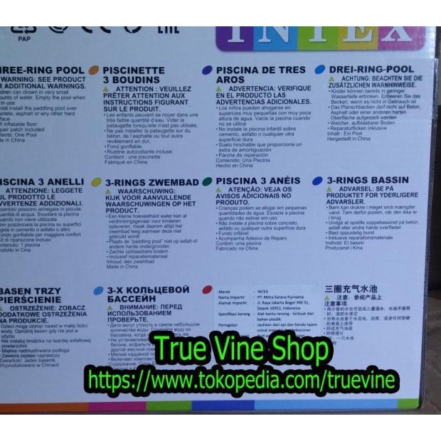 Kolam Renang INTEX Ukuran Medium 147 CM X 33 CM (1.47 Meter)