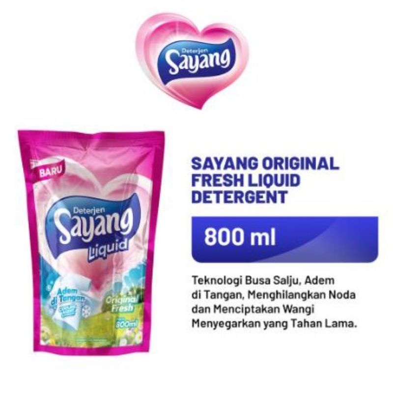 Deterjen Sayang Liquid 750ml