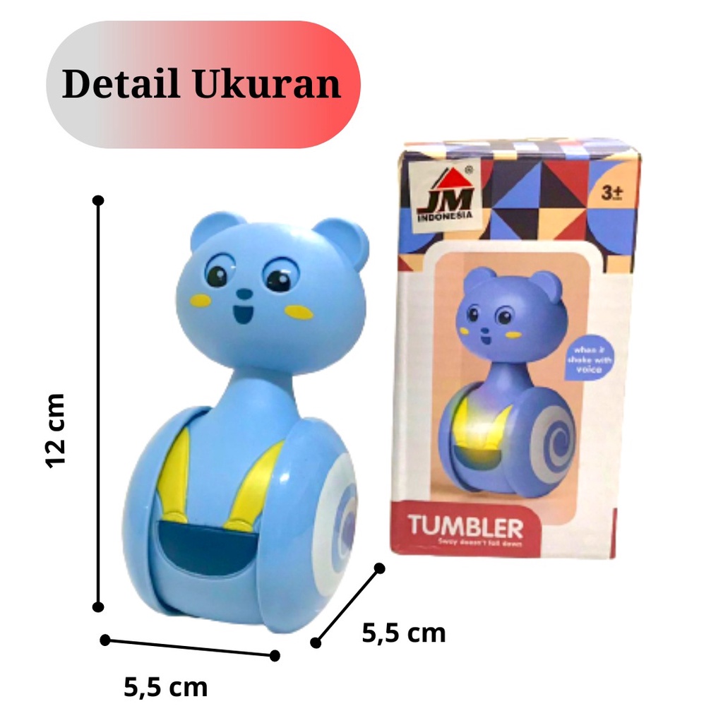 Mainan Rattle Lampu Shake Goyang stand little car bear Animal Lucu Latihan Motorik Belajar Merangkak Anak  Hadiah Souvenir Ulang Tahun