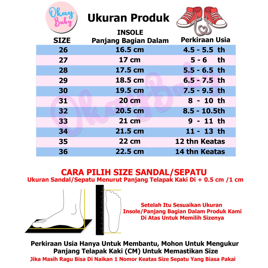 PROMO 12.12 PUNCAK Okaybaby B247 sendal sepatu Anak Perempuan (FREE BOX) Termurah Sepatu Import Fashion Terbaru Kekinian