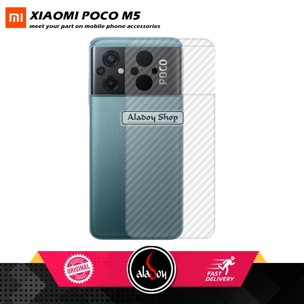 Case Xiaomi Poco M5 4G Slim Matte Case Softcase Casing + Skin Carbon 3D