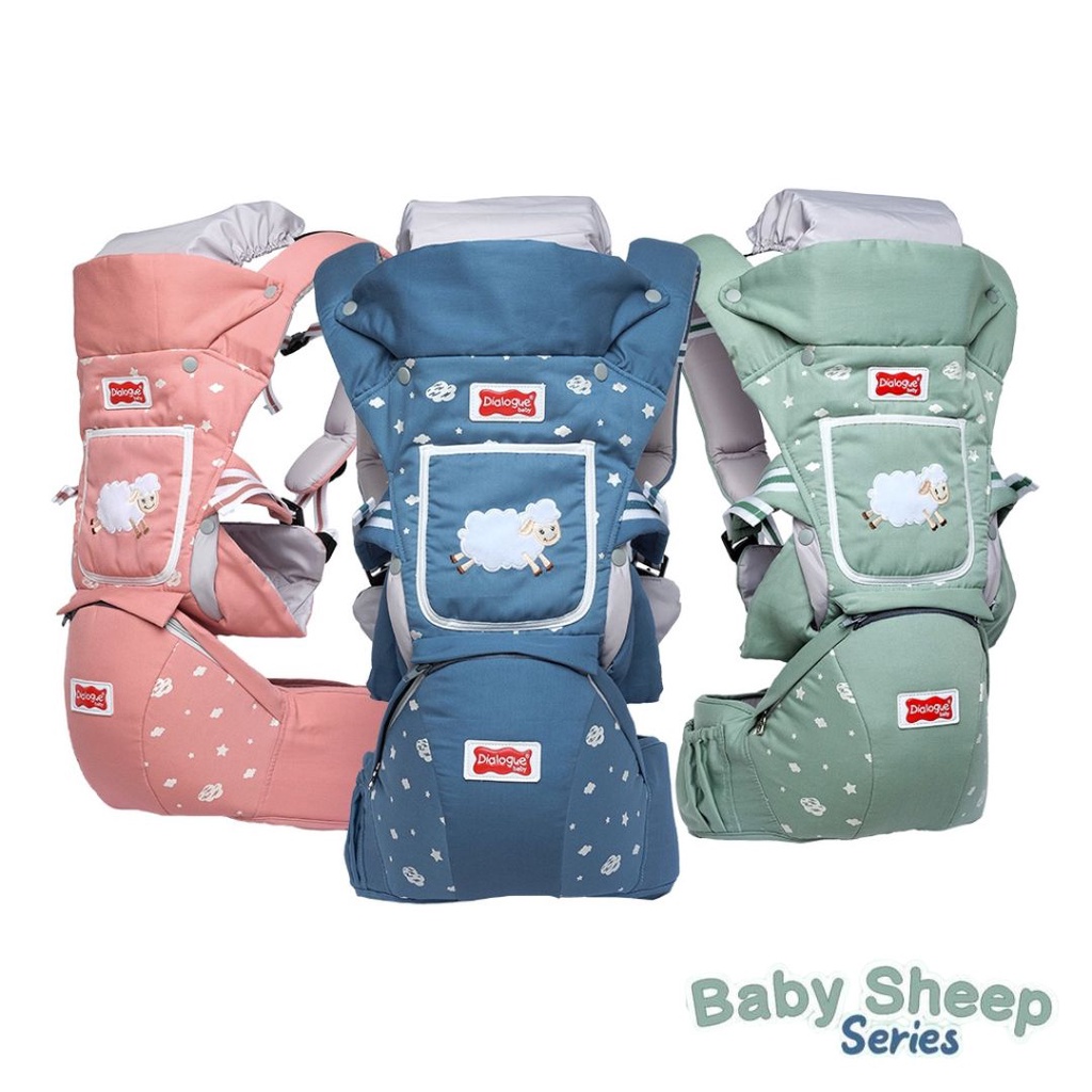Dialogue Baby Dialogue Baby Hipseat and Carrier 10in1 Baby Sheep Series - DGG4317