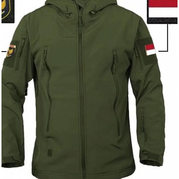 Jaket Pria TAD Army Bravo Tactical Original Tebal Terbaru Anti Air - Hitam, M