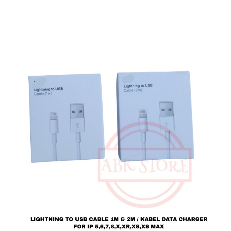 LIGHTNING TO CABLE USB / KABEL DATA CHARGER FOR IP 5 6 7 8 PLUS X XR XS MAX