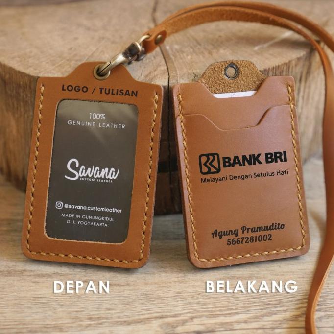 

ID Card Holder / Nametag Dompet Id Card Kulit - ICHPV - Custom