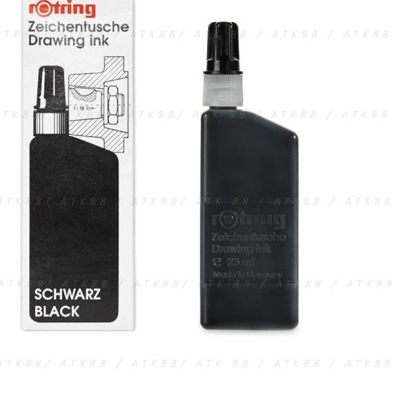 

Rotring Drawing Ink / Refill Tinta hitam Rapido dan Isograph