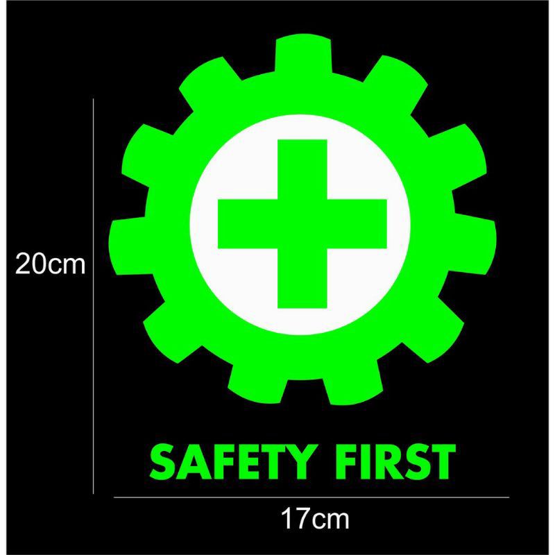stiker cutting SAFETY FIRST stiker buat mobil motor