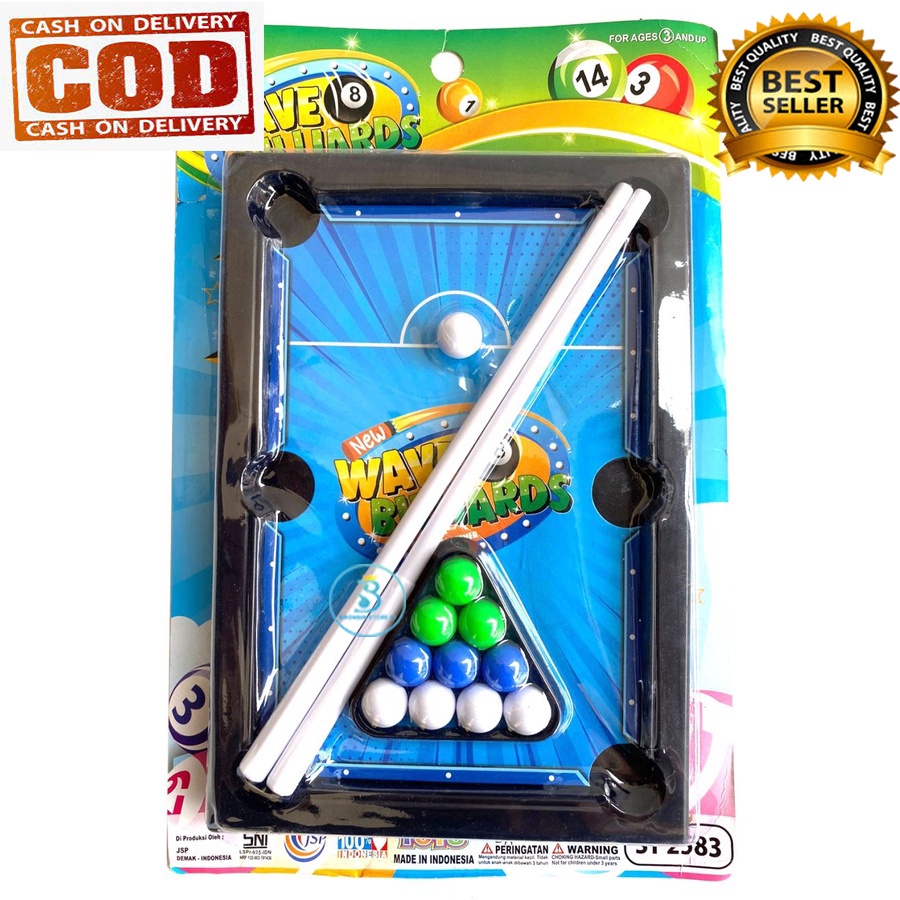 Mainan Anak Billiard Set - Mainan Anak Sodok Wave Billiard Mainan Edukasi Billiard Anak-Anak
