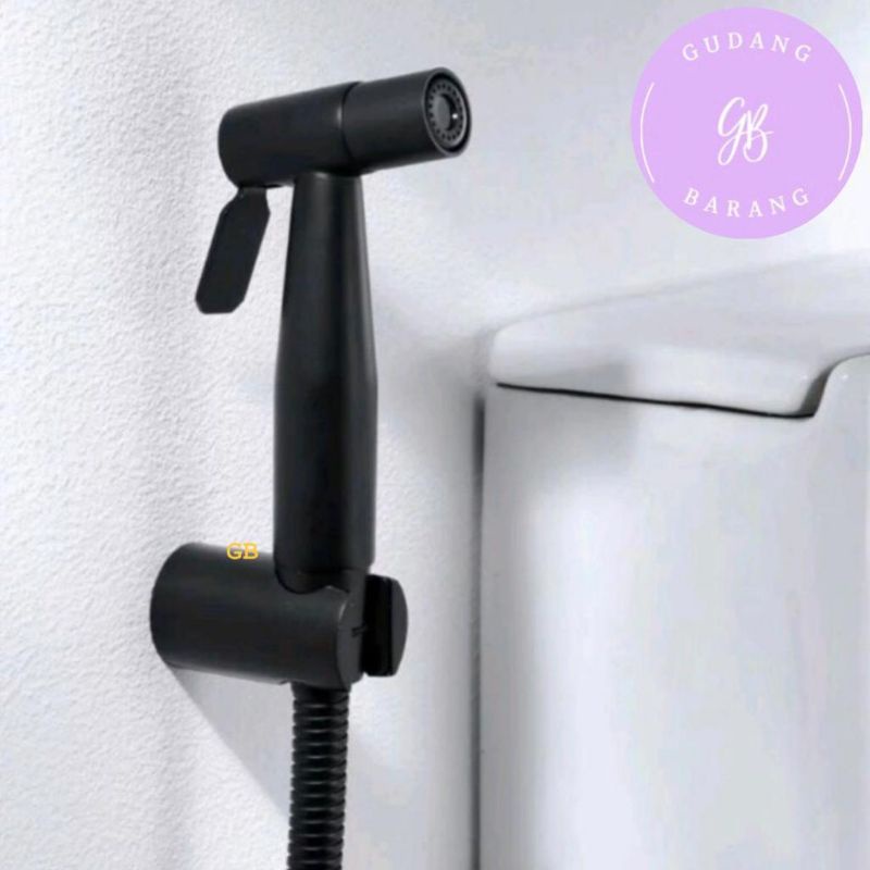 Jet Shower Bidet Hitam SUS304 - Bidet Toilet Cebok Stainless Hitam