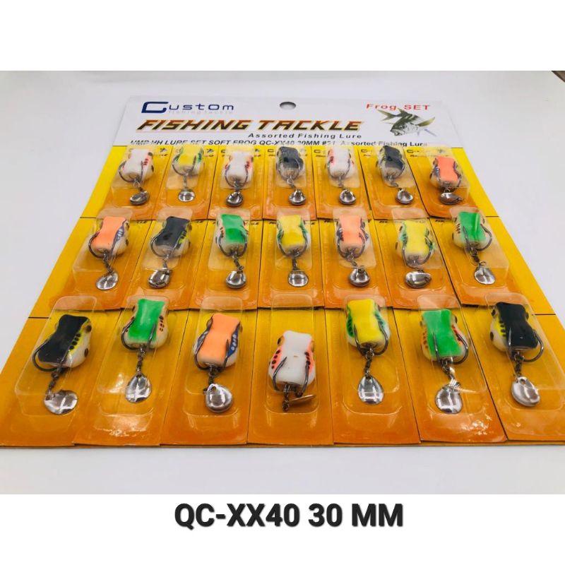 SOFT FROG CUSTOM 27 MM 30 MM dijual per pcs / LURE SET SOFT FROG/ KODOK KARET / UMPAN KODOK
