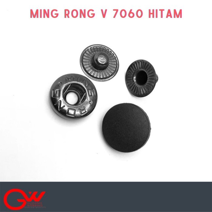 CETET BESI / CETET 15MM / KANCING BESI / MINGRONG V 7060 HITAM PACK