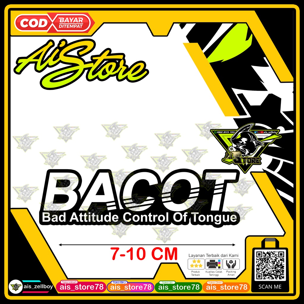Stiker Bacot