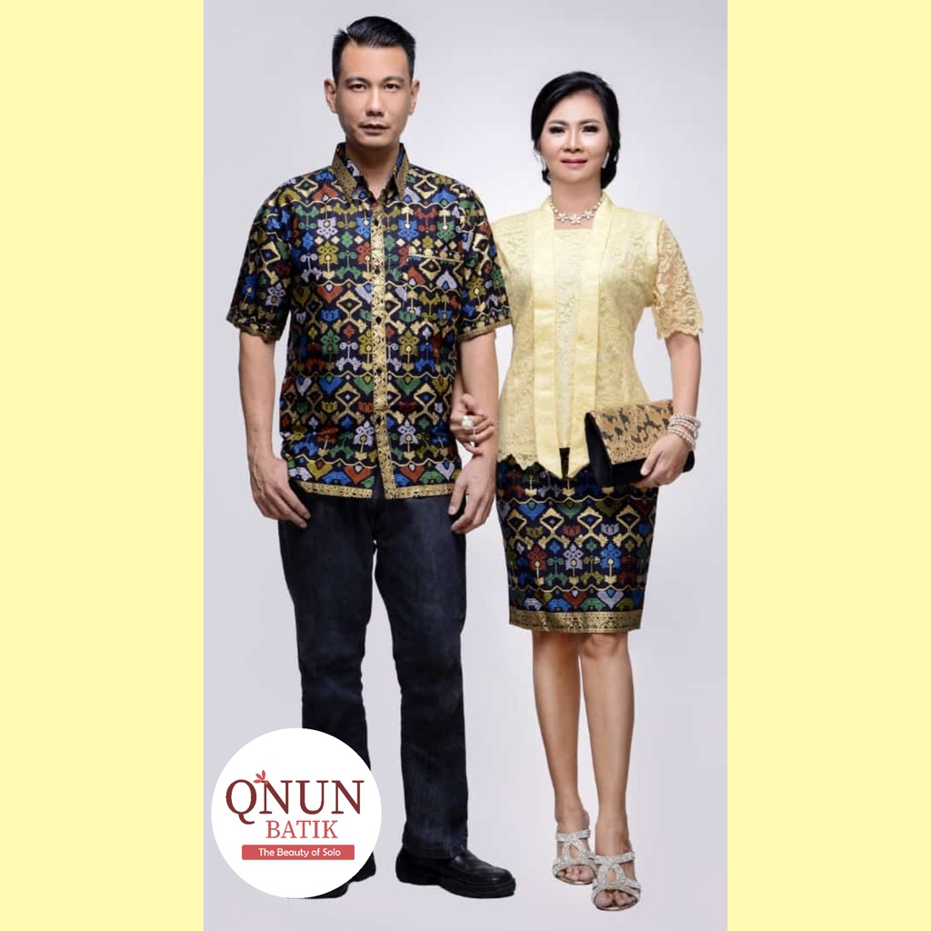QNUNBATIK BATIK SARIMBIT/COUPLE ROK N BLUS LAVANIA BROKAT PRODO