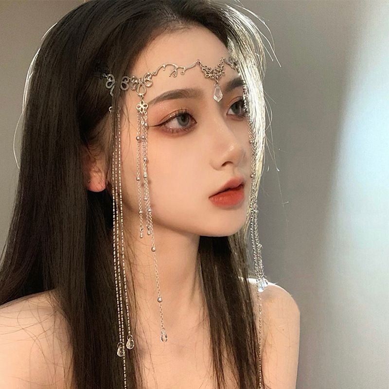 HIASAN DAHI BINDI HEADPIECE BINDI IMPORT RUMBAI PERI FAIRY CROWN GAYA PENGANTIN INDIA HIASAN KEPALA RAMBUT