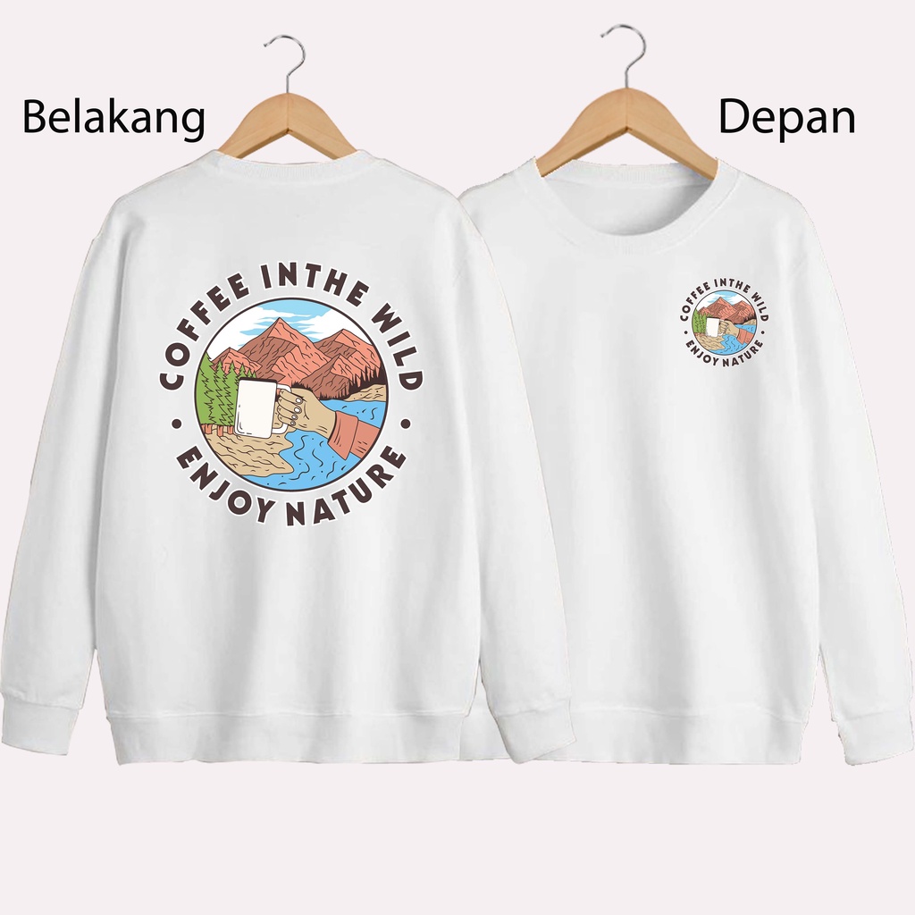 SWEATER UNISEX DB COFFE PRIA DAN WANITA  SWEATER JUMBO