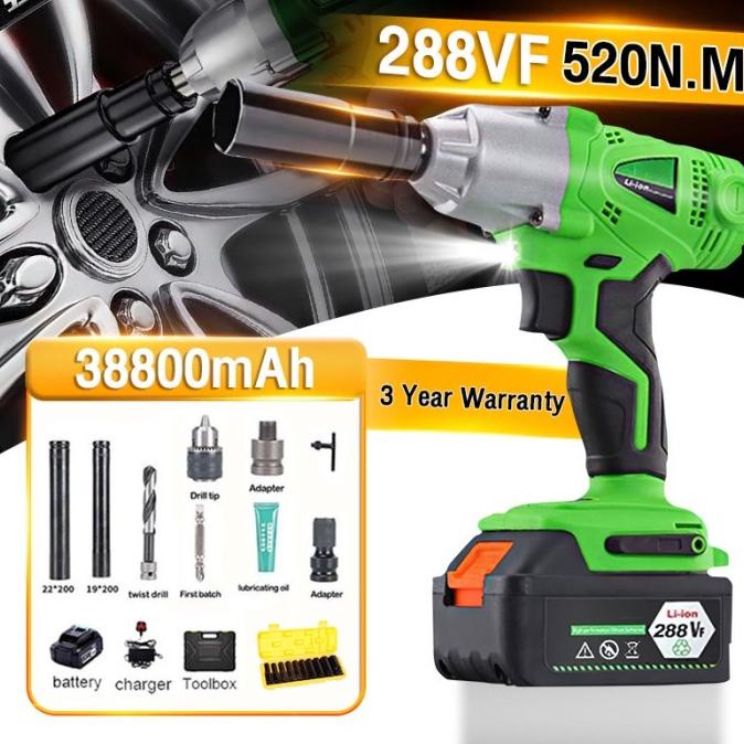 REAIM CORDLESS IMPACT WRENCH 288VF MESIN BOR BATERAI / MESIN BOR 288V EG846RE