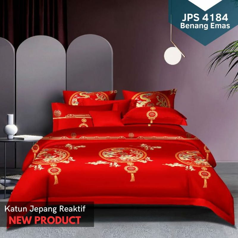 Sprei &amp; Bedcover Imlek Sprei Merah Oriental Sincia Tahun Baru China