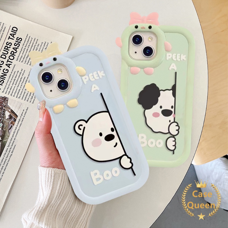 Soft Case Motif Anjing Peek a Boo 3D Untuk Samsung A04 A03 A13 A04E A52 A50s A12 A32 A04s A53 A03s A23 A50 A22 A71 A30s A11 A33S A52 A21s A33S A53 A11 A23