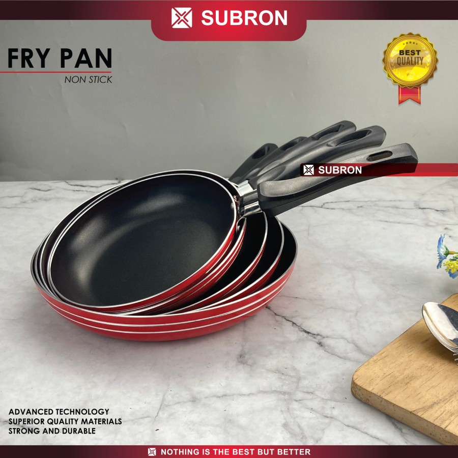 Frying Pan Lapis Teflon Non-Stick Anti Lengket 22/24/26cm - Subron