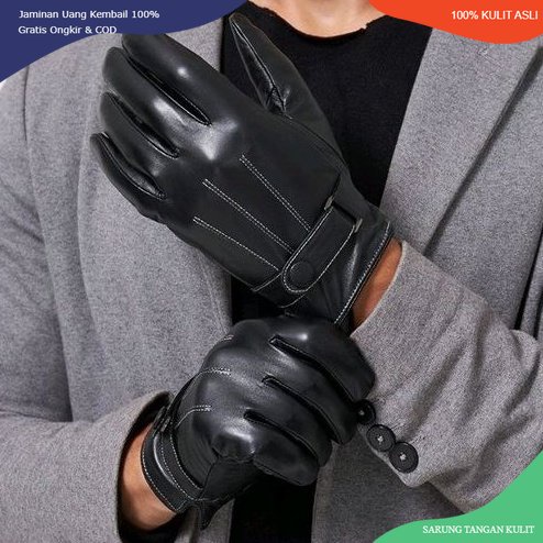 Sarung tangan kulit/ sarung tangan kulit motor pria 100% kulit asli domba Garut gloves leather