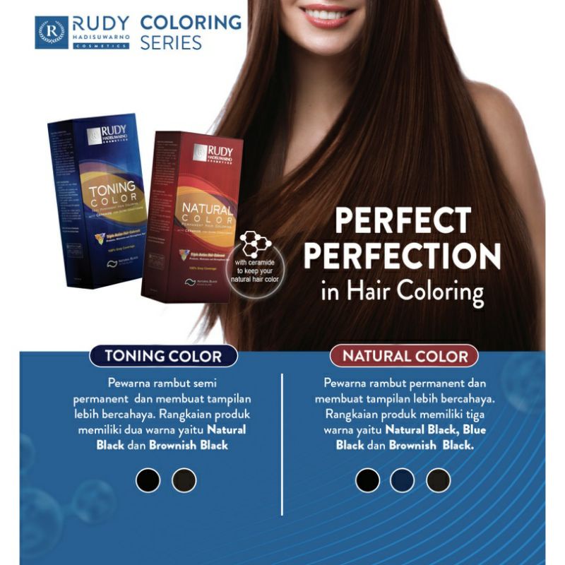 Rudy Hadisuwarno Hair Toning Natural Color Black l Natural Brown