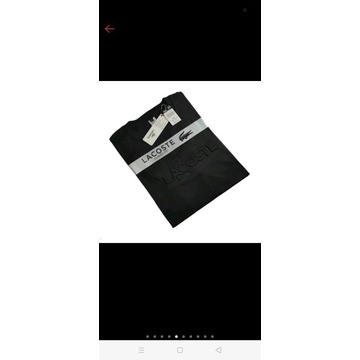 kaos pria embos Lacoste cotton combatt 30s