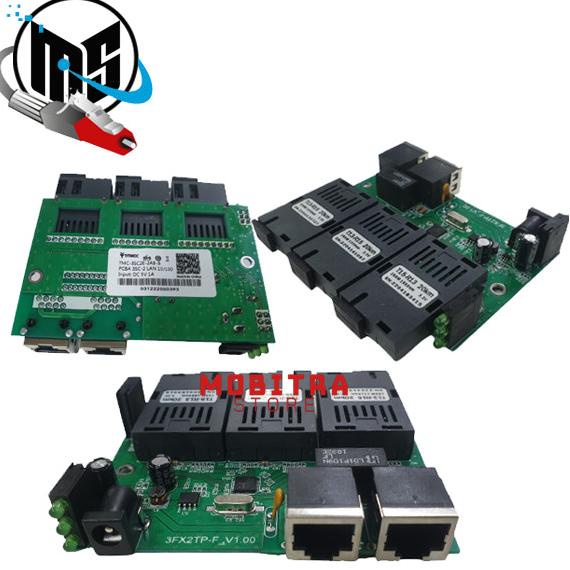 Media Converter BOARD 3 FO 2 LAN | 3FO 2LAN | 3 Port FO 2 Port LAN