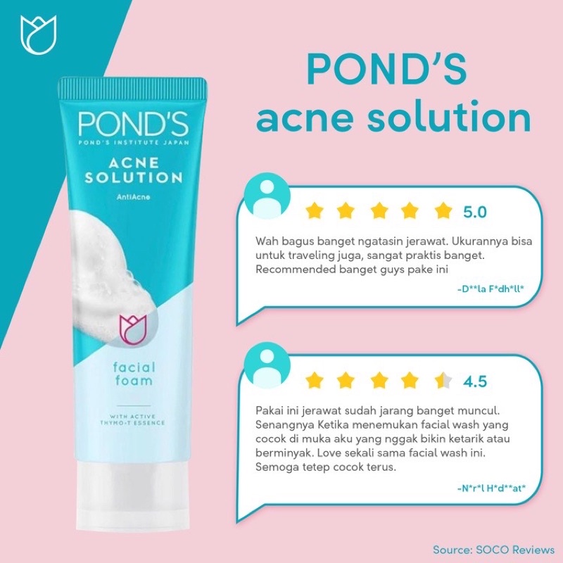 Pond’s Acne Solution Facial Foam 100g - Ponds Sabun Cuci Muka Face Wash 100ml Jerawat