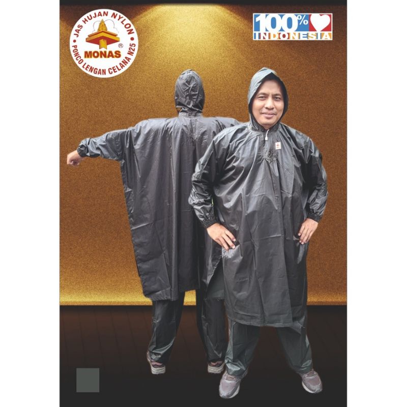 Jas Hujan Monas N25 ponco lengan+celana/jas hujan ponco lengan celana