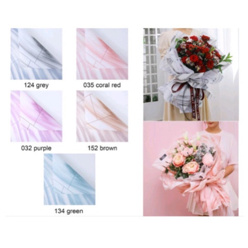 Cellophane Aurora / Kertas Buket 58x58cm